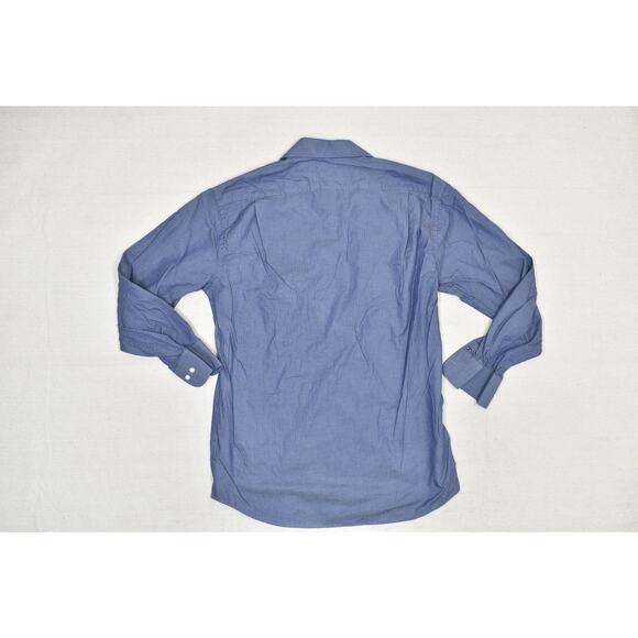 Tommy Hilfiger Regular Fit Men's Button Down Shirt Size M Blue - Picture 2 of 8